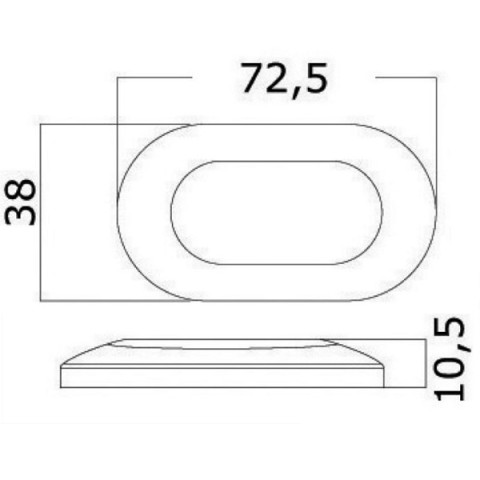 LUCE CORTESIA INOX 6 LED